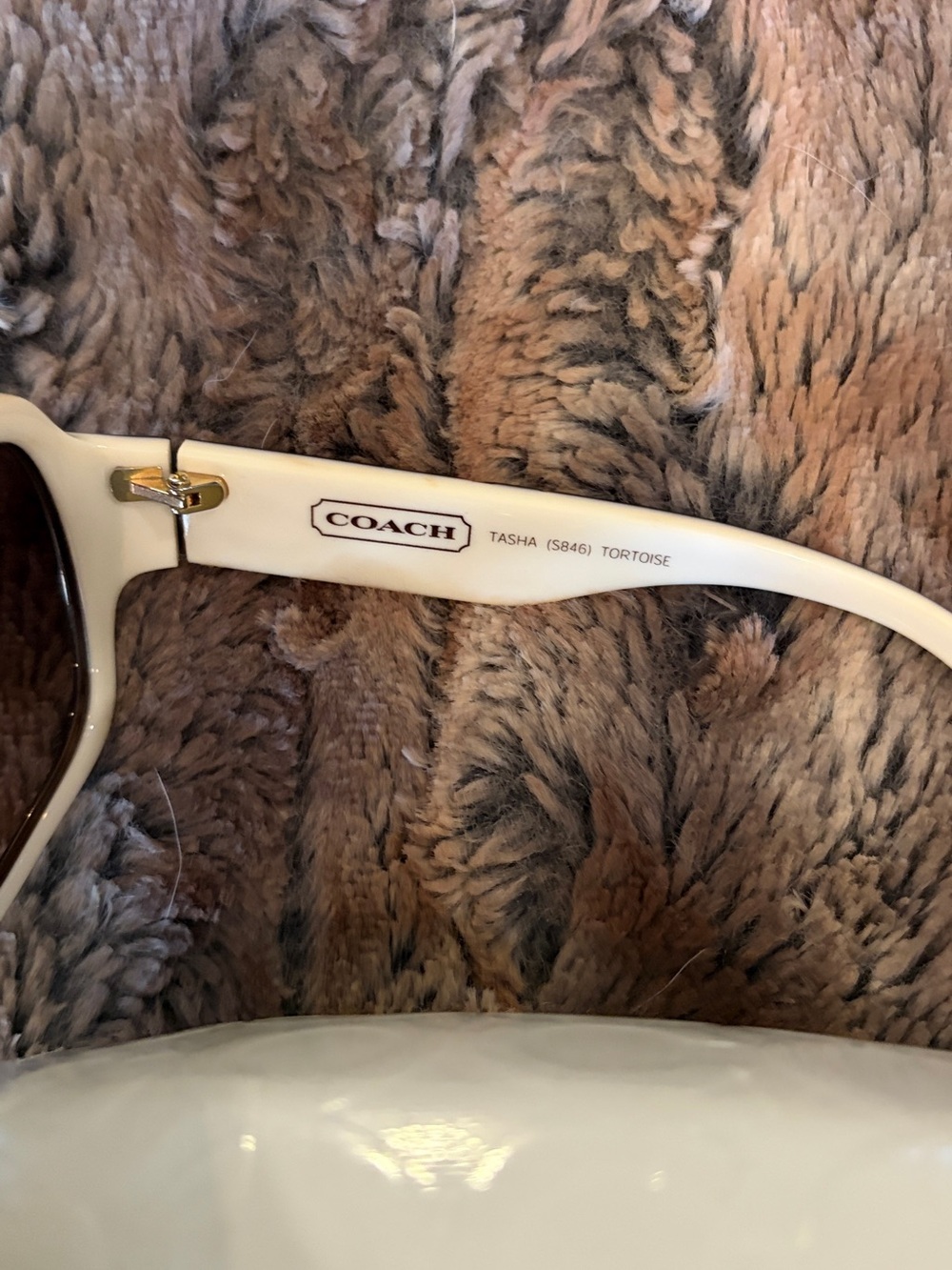 Coach Black and White Logo Sunglasses - Picture 6 of 13